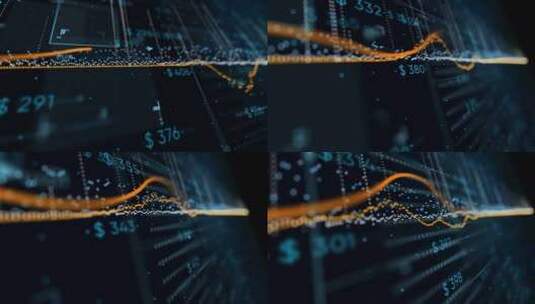 数据指数金融股市数字趋势高清视频高清在线视频素材下载