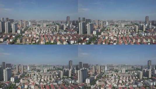 江苏常州城市风光高楼建筑航拍高清在线视频素材下载