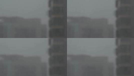 城市暴雨与高楼背景高清在线视频素材下载