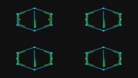 科技HUD 科技小元素 赛博朋克 虚拟数字高清在线视频素材下载