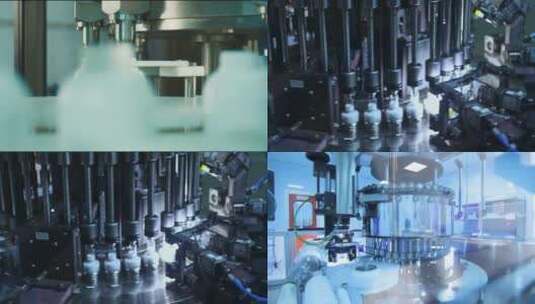 医药矿泉水自动化工厂高清在线视频素材下载