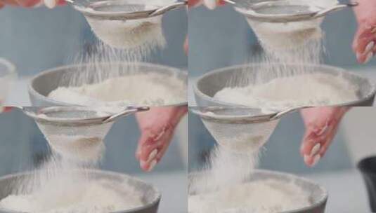 面粉 烘焙 面团高清在线视频素材下载
