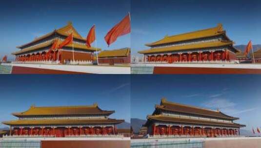 古建筑 古城 故宫 中国风建筑 明清风格建筑高清在线视频素材下载