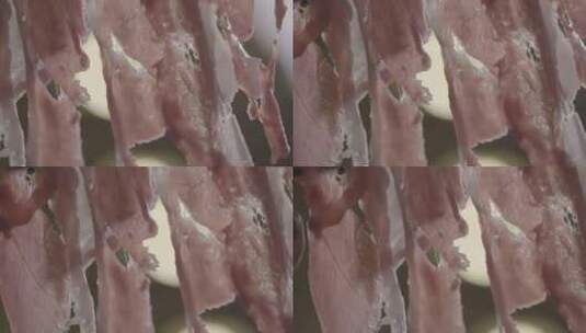 北京 裕德孚涮肉 羊肉卷高清在线视频素材下载