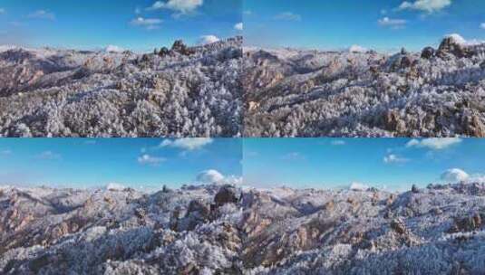 青岛崂山雪景崂山雾凇高清在线视频素材下载