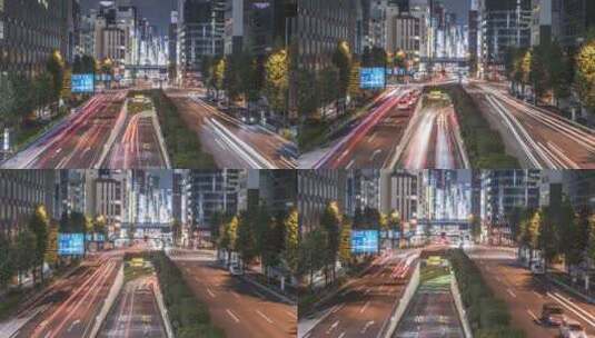 图像说明车辆交通和快节奏的运动繁忙拥挤的高清在线视频素材下载
