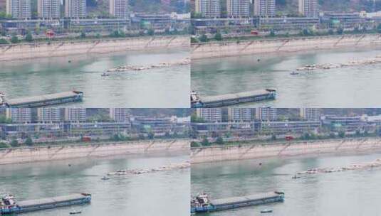 重庆长江过江缆车4K高清在线视频素材下载