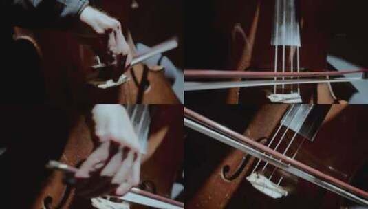 特写镜头人演奏小提琴【4K】高清在线视频素材下载