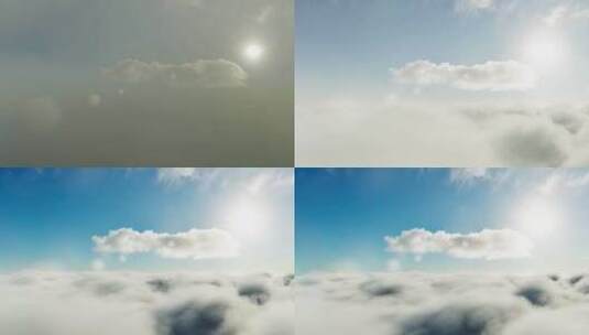 高空云层高清在线视频素材下载