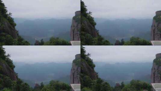 中国浙江省台州市仙居县著名景点神仙居景区高清在线视频素材下载