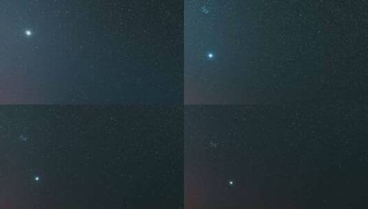 夜空星辰闪烁高清在线视频素材下载