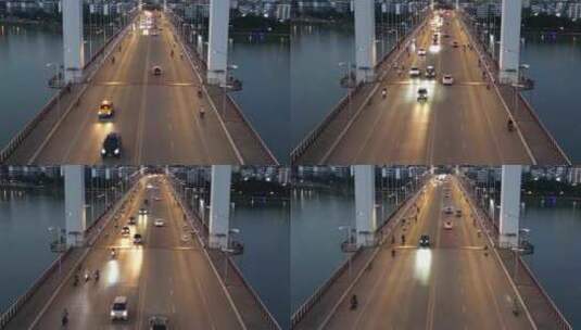 城市夜景车流 4k高清在线视频素材下载