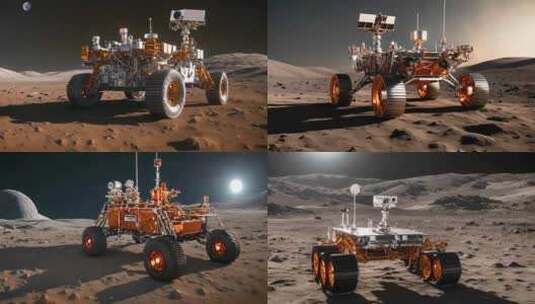 月球火星探测器高清在线视频素材下载