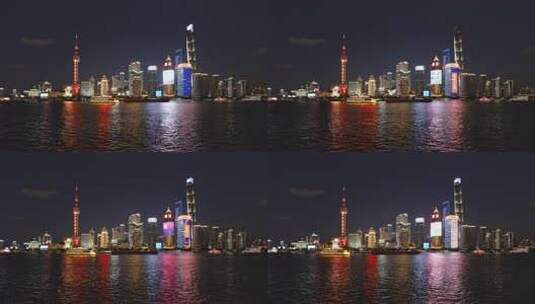 上海陆家嘴上海浦东黄浦江城市夜景高清在线视频素材下载