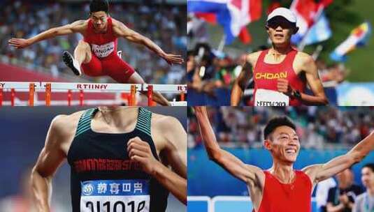 合集-田径赛场上的速度与激情高清在线视频素材下载