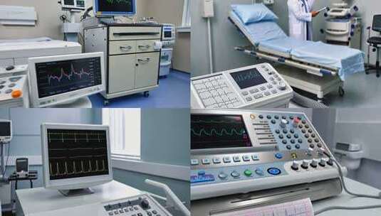 医院心电图机器医学仪器 (3)高清在线视频素材下载