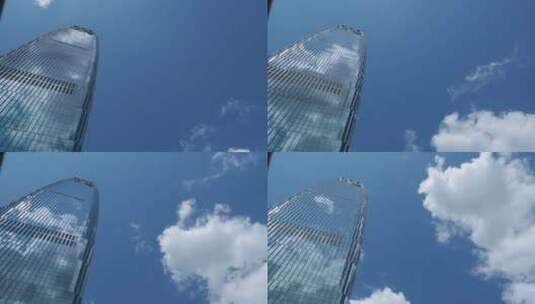 北京国贸中心反光延时高清在线视频素材下载