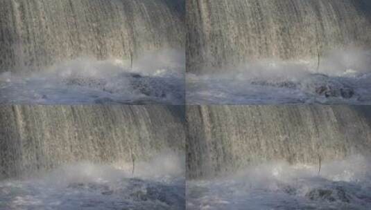 坠落的瀑布特写镜头高清在线视频素材下载