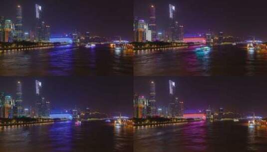 夜晚的上海珠江高清在线视频素材下载