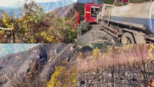 森林大火烧山生态破坏高清在线视频素材下载