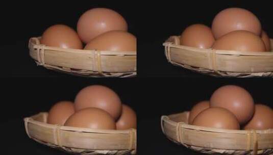 食材蛋白质鸡蛋壳高清在线视频素材下载