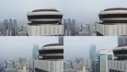 深圳国贸大厦航拍高清在线视频素材下载