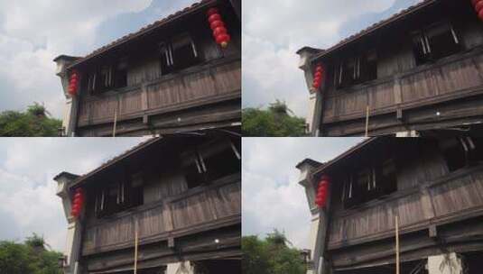 杭州小河直街历史文化街区景观高清在线视频素材下载
