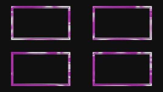 紫色通道循环方框4高清在线视频素材下载