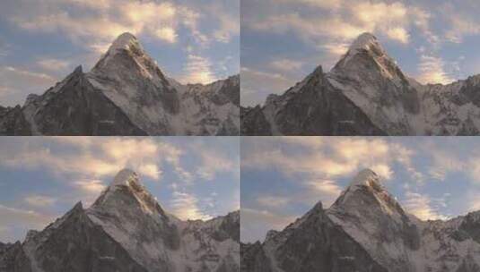 尼泊尔EBC山峰视频高清在线视频素材下载