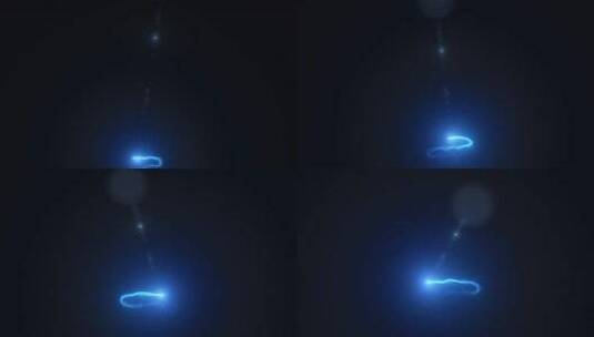 蓝色线条灯光粒子精灵描边动画飞舞叠加02高清在线视频素材下载