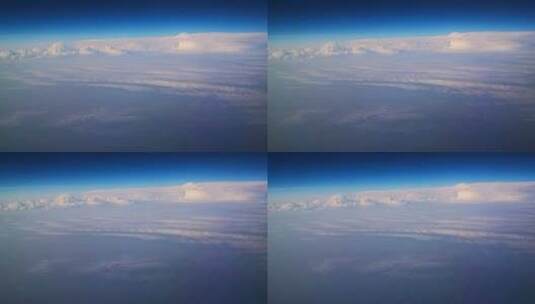 飞机上看空中云层（手机拍摄）高清在线视频素材下载