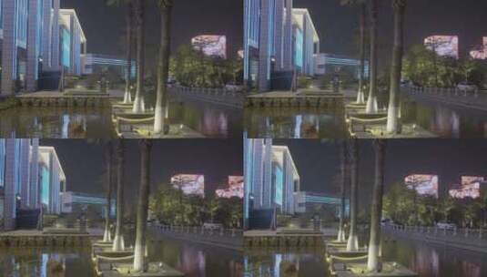 广州科学城夜景3高清在线视频素材下载