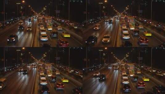 北京上海广州深圳大城市交通拥堵高清在线视频素材下载