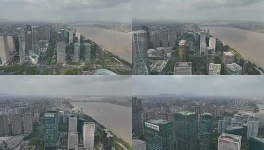 杭州CBD市中心高清在线视频素材下载