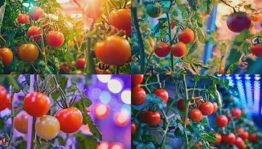 智慧农业科技培育 丰收果实温室种植植物生高清在线视频素材下载