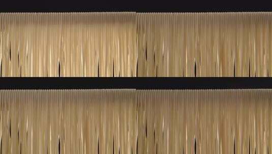 面条中式面条中餐面食手擀面手工面细面条高清在线视频素材下载