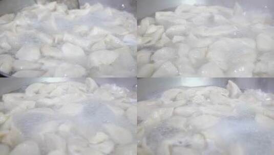 沸腾的水-东北饺子高清在线视频素材下载