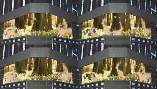 森林小鹿裸眼3d（可定制）高清在线视频素材下载