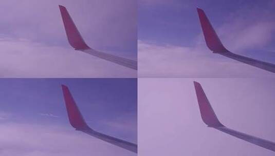 4k高清飞机航班俯摄云端·穿云层(5)高清在线视频素材下载