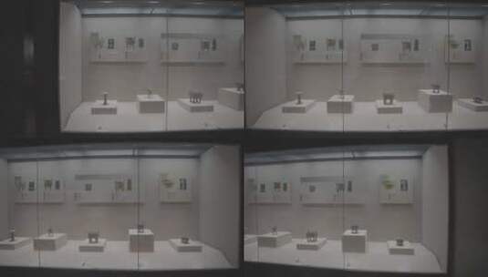 河南安阳航拍景点文字博物馆文物展示甲骨文高清在线视频素材下载
