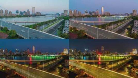 【4K超清】惠州日转夜车流高清在线视频素材下载