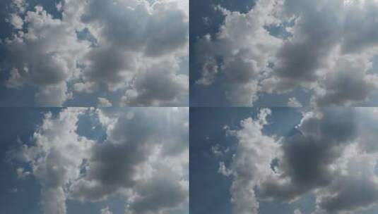 蓝天白云延时云朵云层流动高清在线视频素材下载