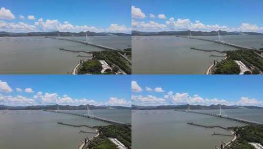 深圳湾公路大桥 港深西部路高清在线视频素材下载