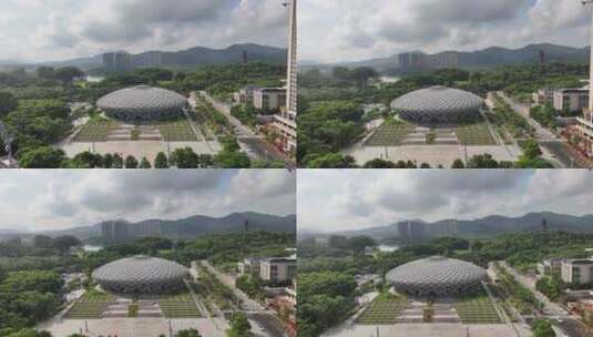 深圳·坪山体育中心体育馆高清在线视频素材下载