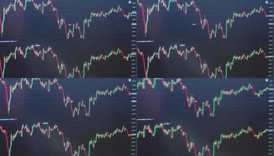 股票图表和交易信息的数据高清在线视频素材下载