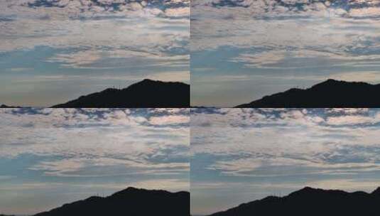 西湖山脉日出风景 逆光山脉剪影高清在线视频素材下载