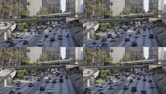 洛杉矶市区交通高清在线视频素材下载