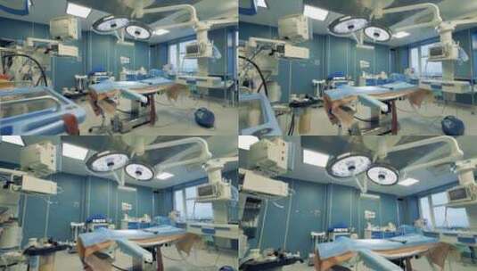 手术室医疗设备手术床实拍素材高清在线视频素材下载