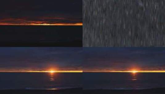 海上黄昏日落夕阳高清在线视频素材下载