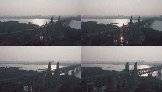 南京长江大桥 南京地标高清在线视频素材下载